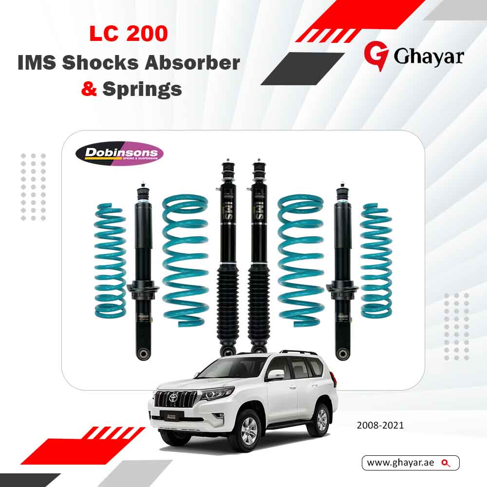 DOBINSONS IMS MONOTUBE SHOCKS LAND CRUISER LC200 2008-2021